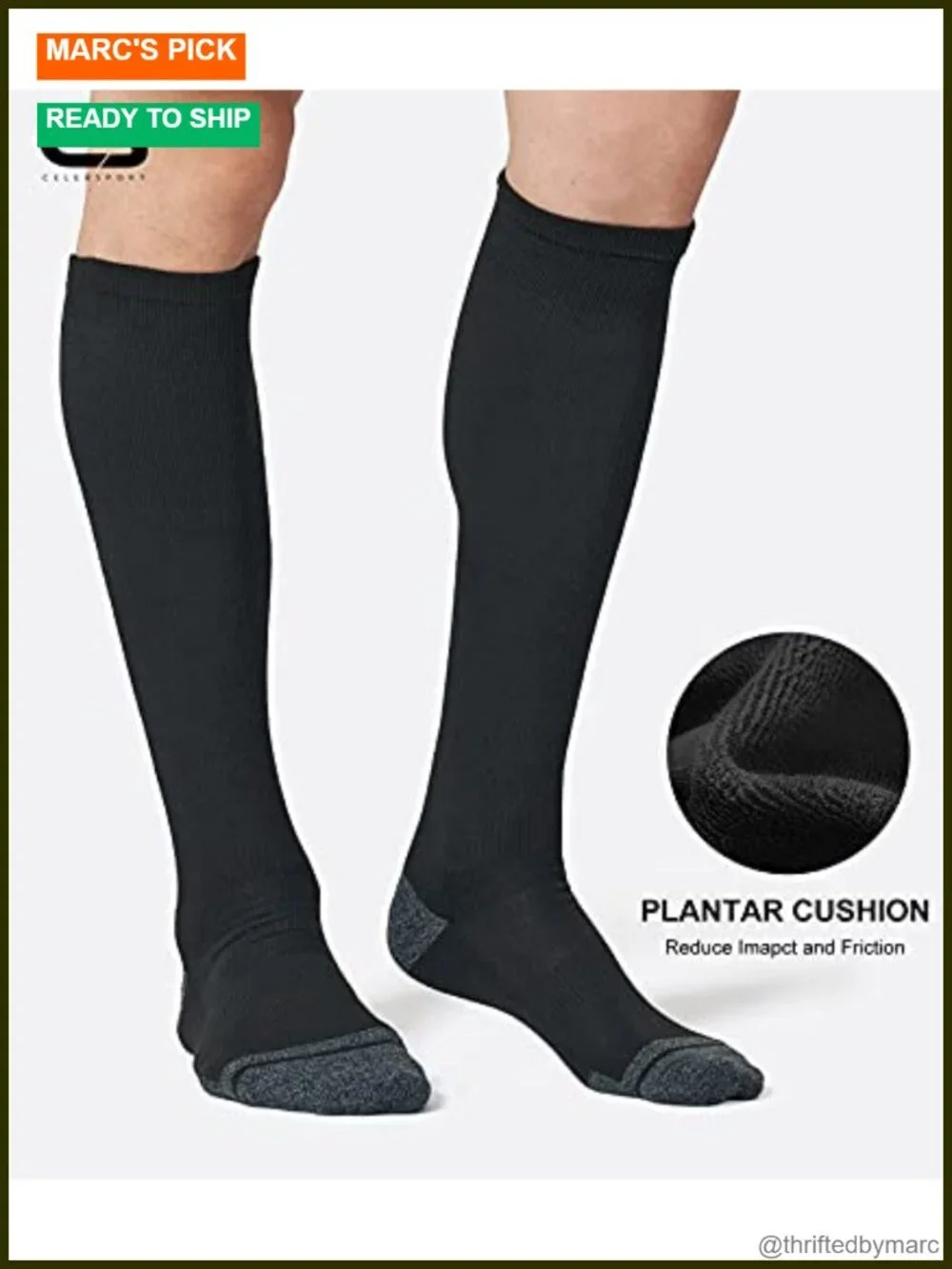 Over the Calf Knee High Athletic Socks for Baseball Soccer Moisture Wicking
